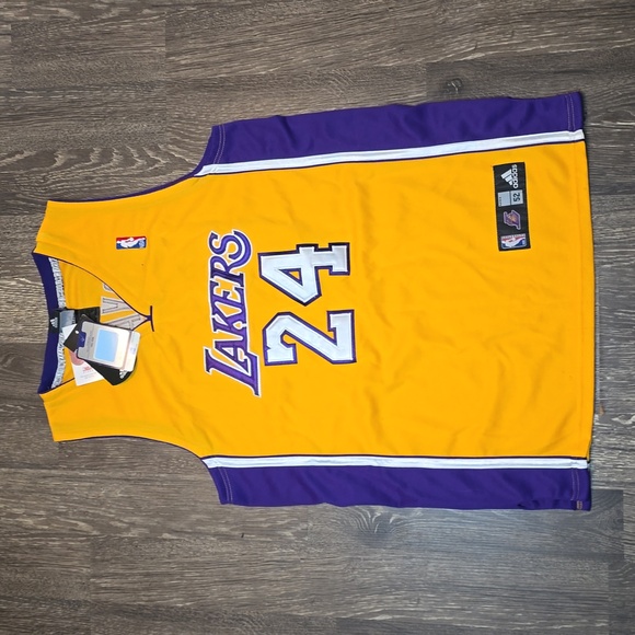 Kobe Bryant NBA Authentic Adidas Stitched Los Angeles Lakers Jersey Men's  52